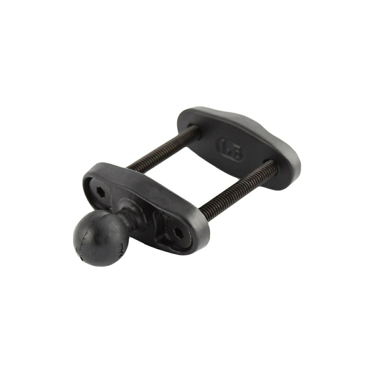 Square Clamp Base - 38.1mm compatible, black, 1-inch ball, 1 pc.