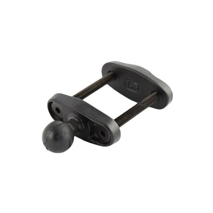 Square Clamp Base - 38.1mm compatible, black, 1-inch ball, 1 pc.