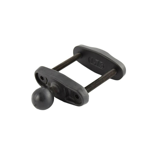 スクエアクランプベース -43.1mm対応 ブラック 1インチボール 1個入り