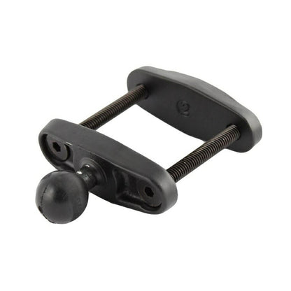 Square Clamp Base - 50mm Compatible, Black, 1-inch Ball, 1 pc.