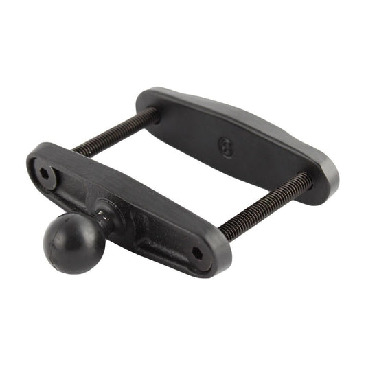 スクエアクランプベース -76.2mm対応 ブラック 1インチボール 1個入り