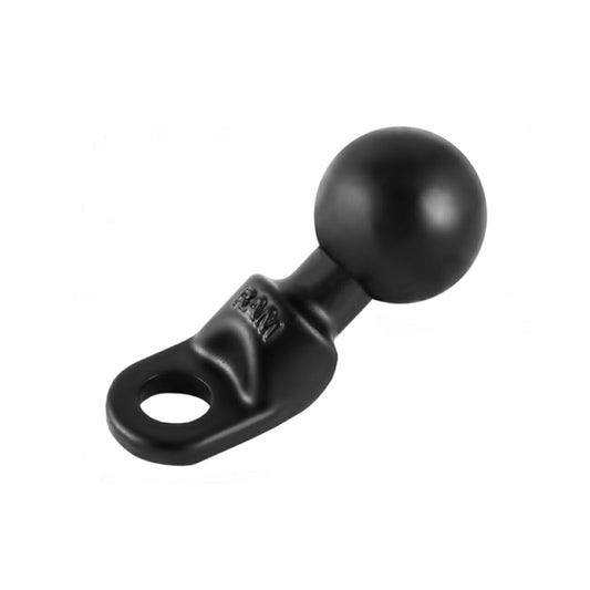 Mirror Frame Base, 9mm Hole, Black, 1-inch Ball, 1 Piece