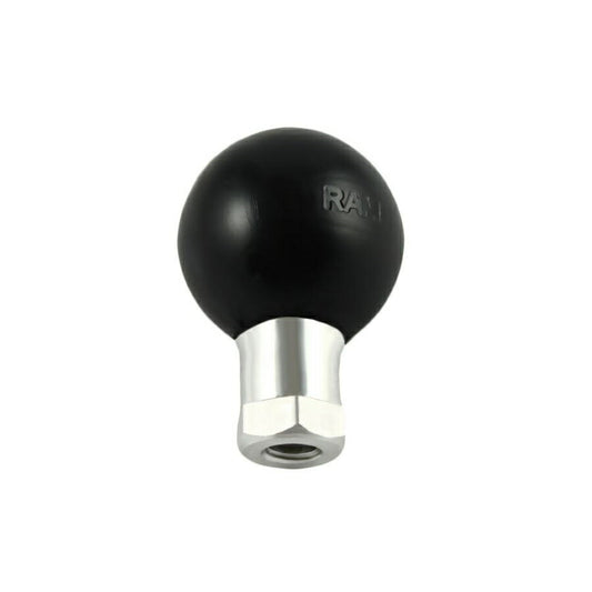 ボールアダプター M6-1X15mm穴 ブラック 1インチボール 1個入り