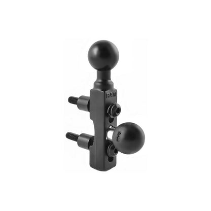 マスターシリンダークランプベース(中間ボール付) ブラック 1インチボール 1個入り