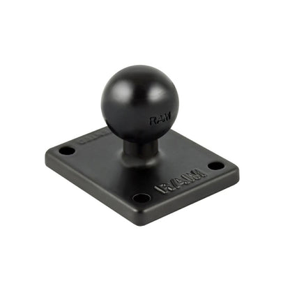 AMPS Hole Square Base Black 1-inch Ball 1 pc.