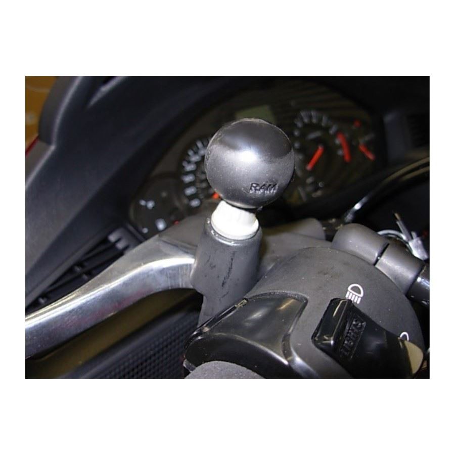 ボールマウント M10XP1.5(ミラーホール用) ブラック 1インチボール 1個入り