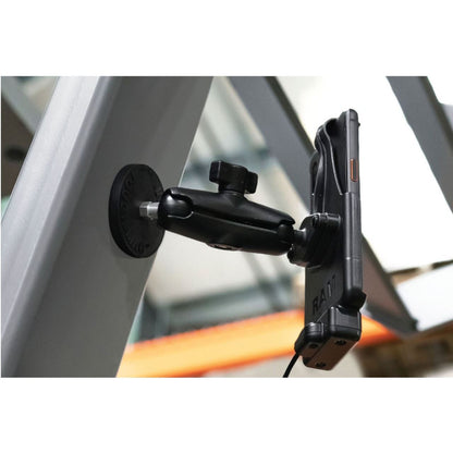 Heavy-Duty Magnetic Base, 66mm Diameter, Black, 1-inch Ball, 1 pc.