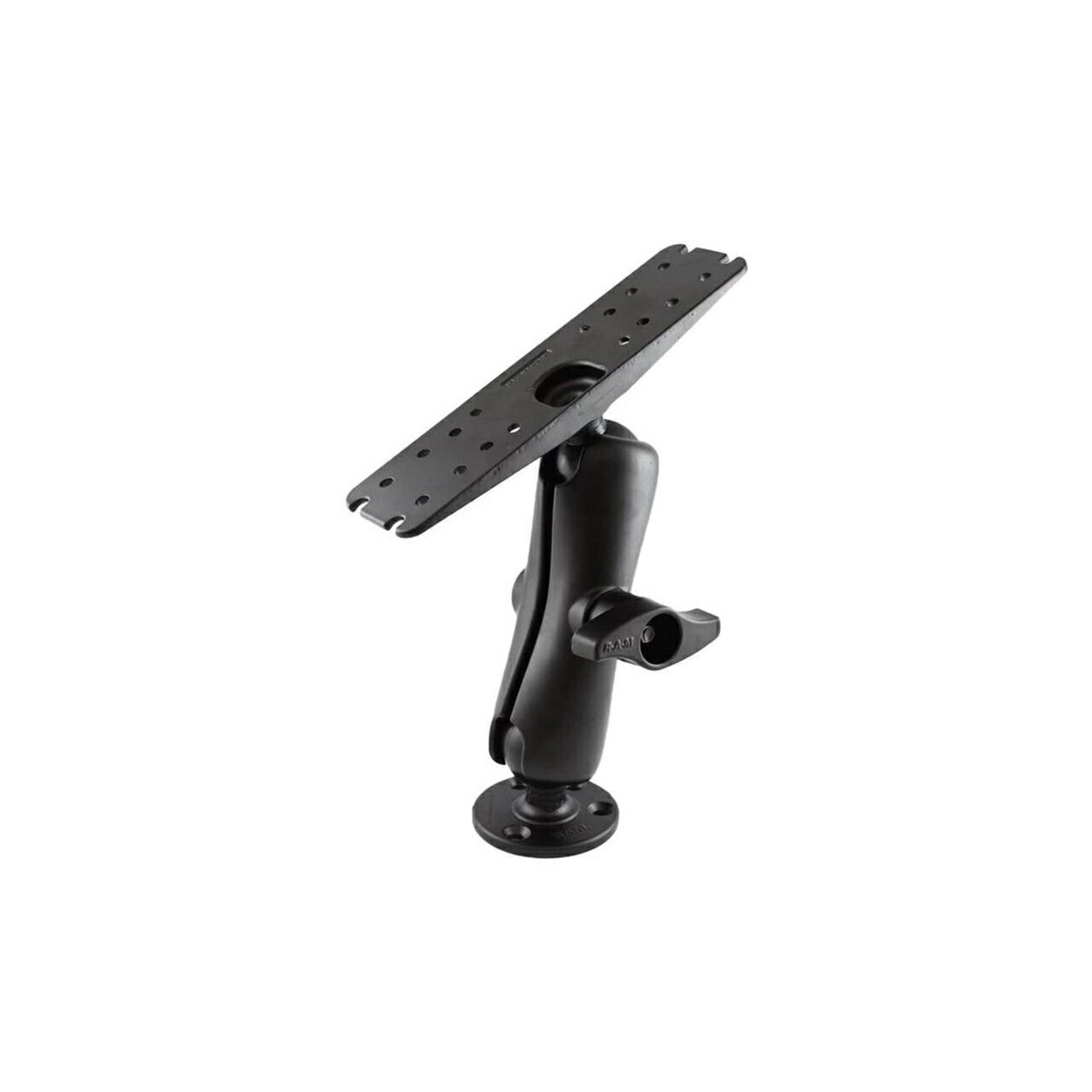 Fishfinder Mount (L) & Round Base Set (Standard Arm) Plate Size 279.4 x 76.2mm Black 2.25 inch Ball 1pc