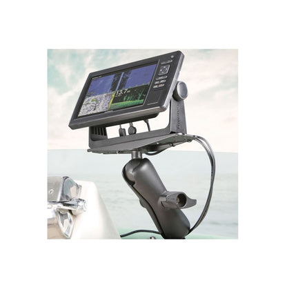 Fishfinder Mount (L) & Round Base Set (Standard Arm) Plate Size 279.4 x 76.2mm Black 2.25 inch Ball 1pc