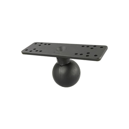 Fish Finder Mount Plate (M) 158.7×50.8mm Black 2.25 inch Ball 1 pc.