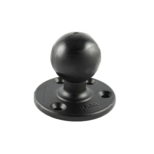 Round Base, 93.4mm Diameter, Black, 2.25-inch Ball, 1 pc.