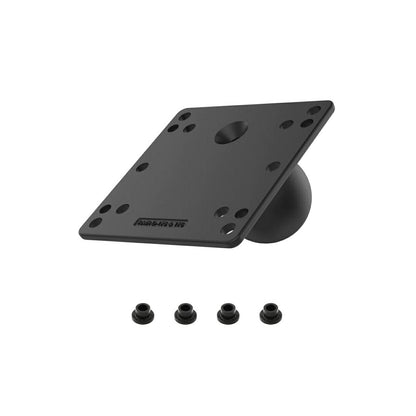 VESAプレート 100X100mm ブラック 2.25インチボール 1個入り