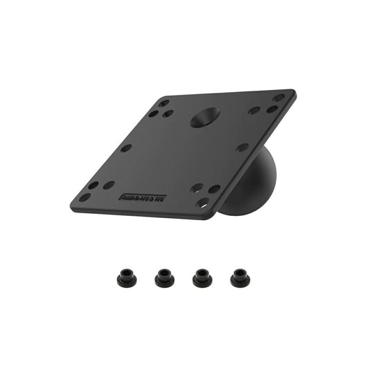 VESAプレート 100X100mm ブラック 2.25インチボール 1個入り