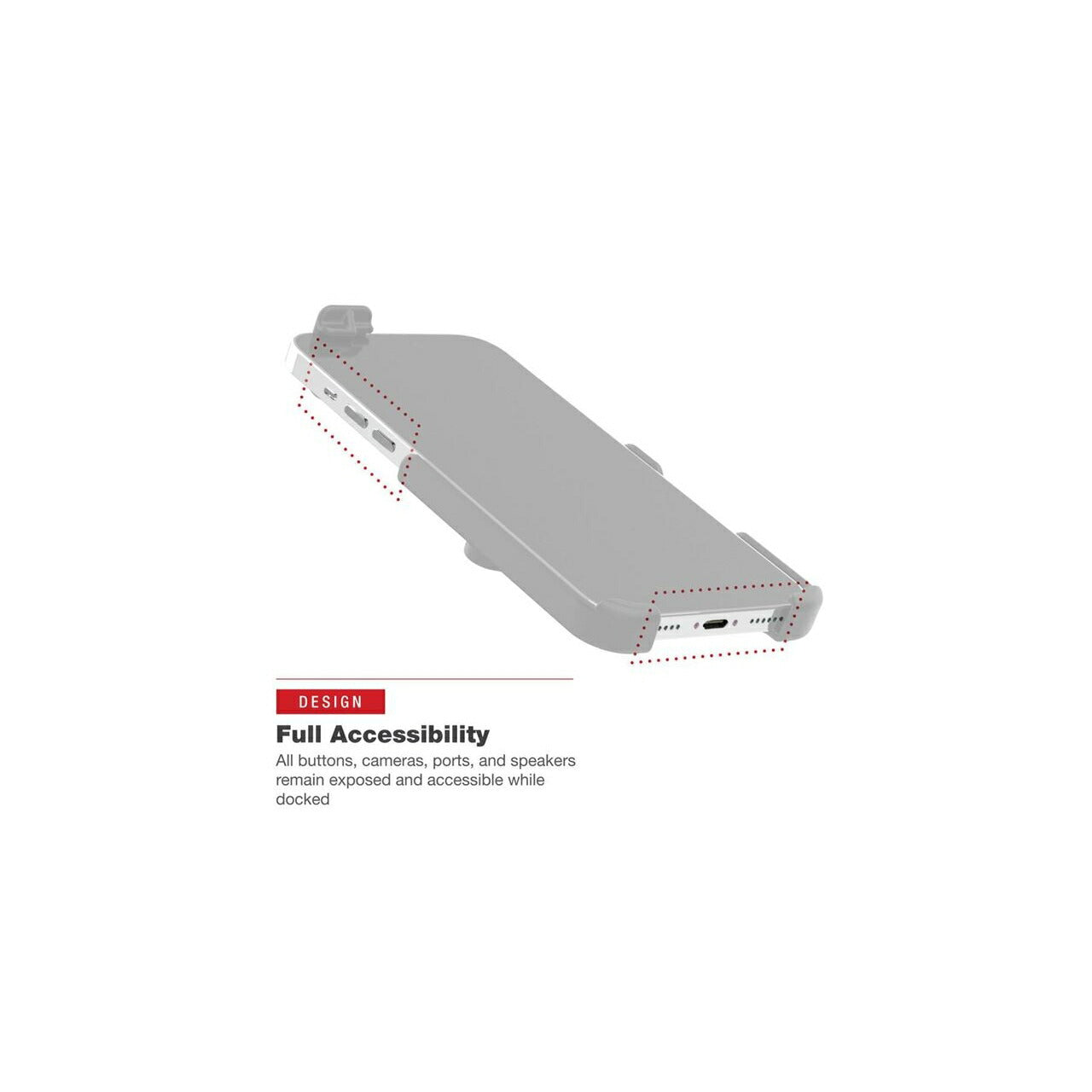 iPhone13ProMaX/14Plus/14ProMaX専用ホルダー ボール無 ブラック 1個入り