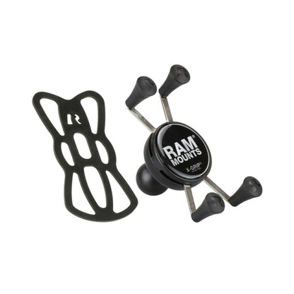 X-Grip (S) Smartphone Holder with Tether, Black, 1-inch Ball, 1 Piece