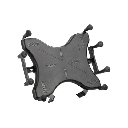 X-Grip (XL) Tablet Holder for 9-10 inch Tablets, No Ball, Black, 1 pc.