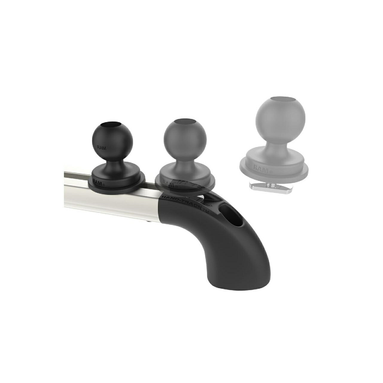 Hand Truck Rail, Silver, 35.5cm Length, 1 pc.