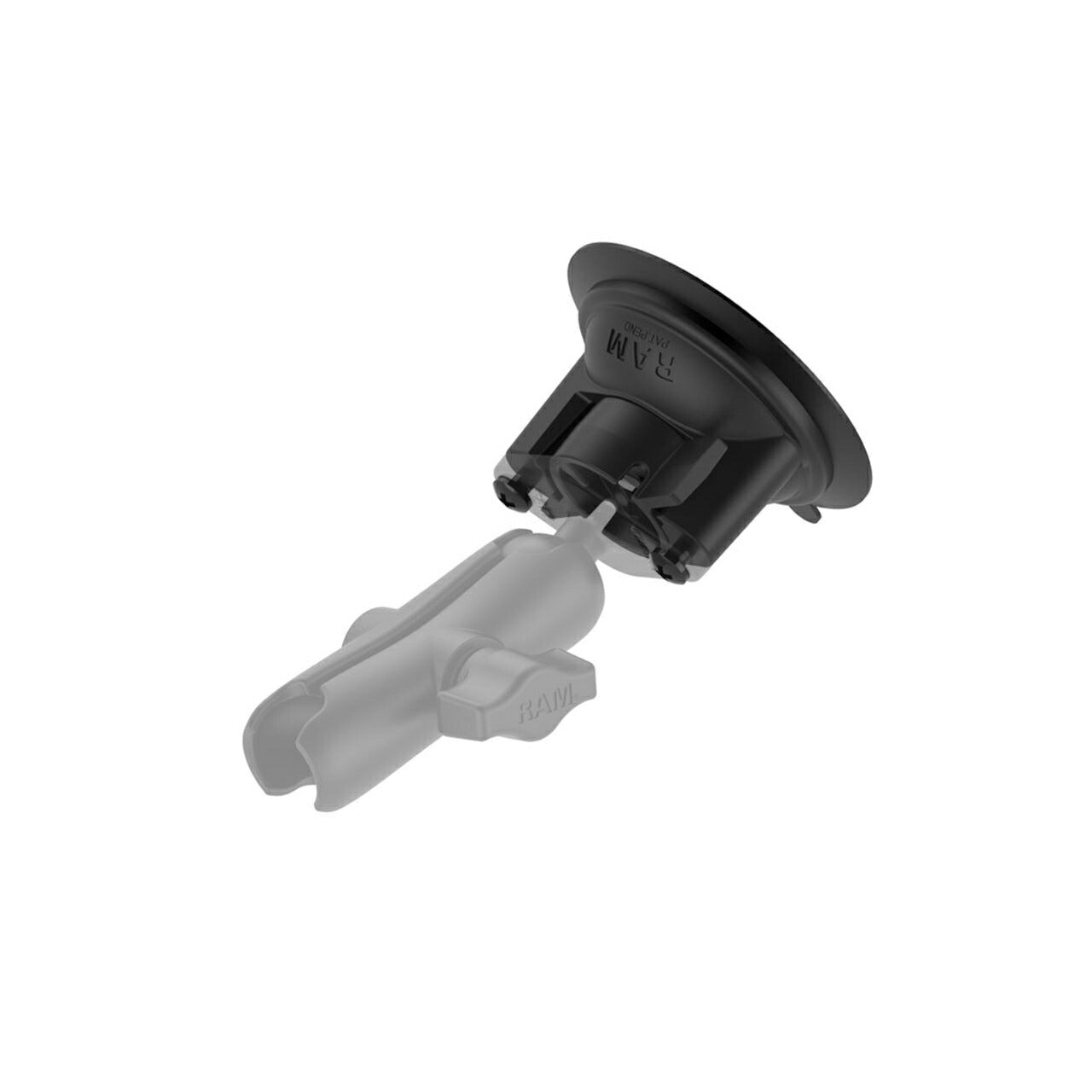 ツイストロックサクションベース 吸盤径83.8mm ボール無 ブラック 1個入り