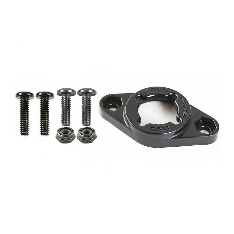 EZ-On/Off Base (for 2-hole AMPS hole pattern) Black 1 pc.