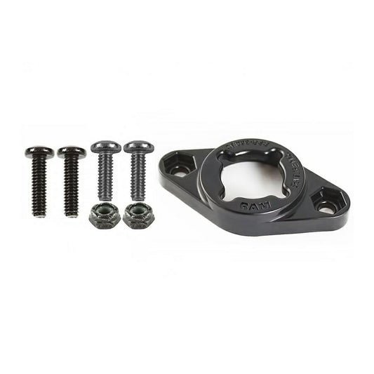 EZ-On/Off Base (for 2-hole AMPS hole pattern) Black 1 pc.