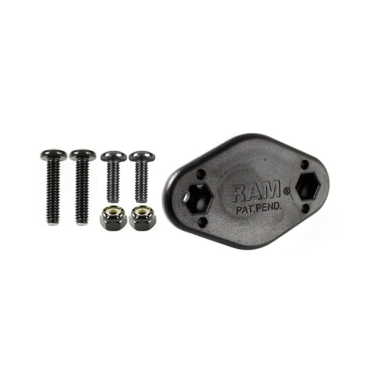 EZY-MOUNT Mount Adapter (for 2-Hole AMPS Hole Pattern) Black, 1 pc.