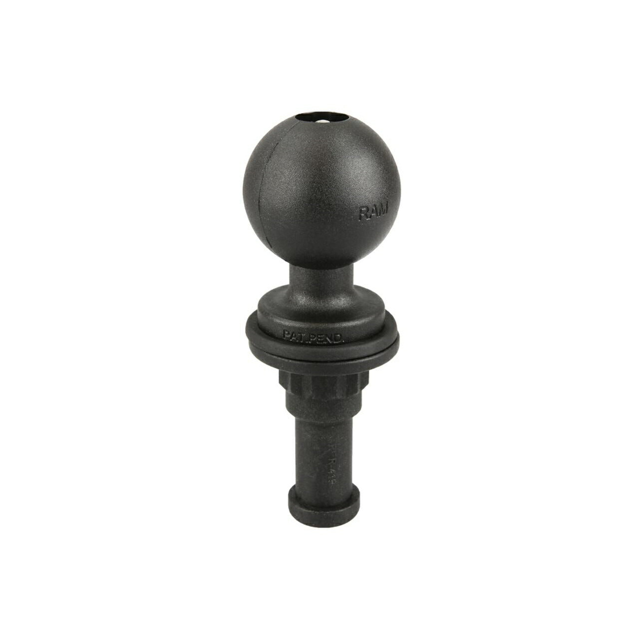 Spline Post Base, fits inner diameter 38.1-47.6mm, Black, 1.5 inch ball, 1 pc.