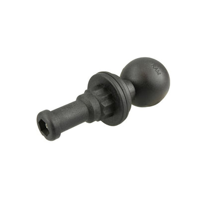 Spline Post Base, fits inner diameter 38.1-47.6mm, Black, 1.5 inch ball, 1 pc.