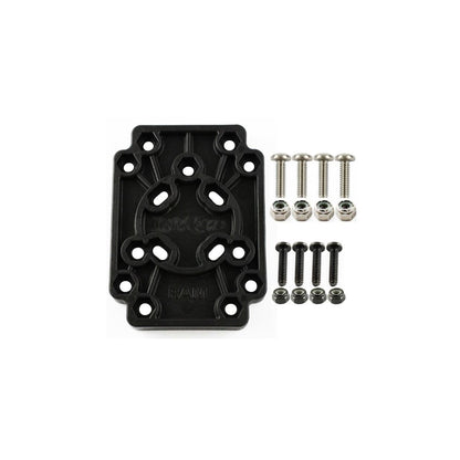 Universal Hole Pattern Plate, Black, 1 pc.