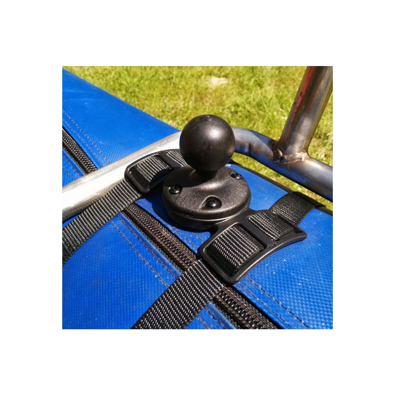 ストラップアダプターベース ベルト全長152cm ブラック 1.5インチボール 1個入り
