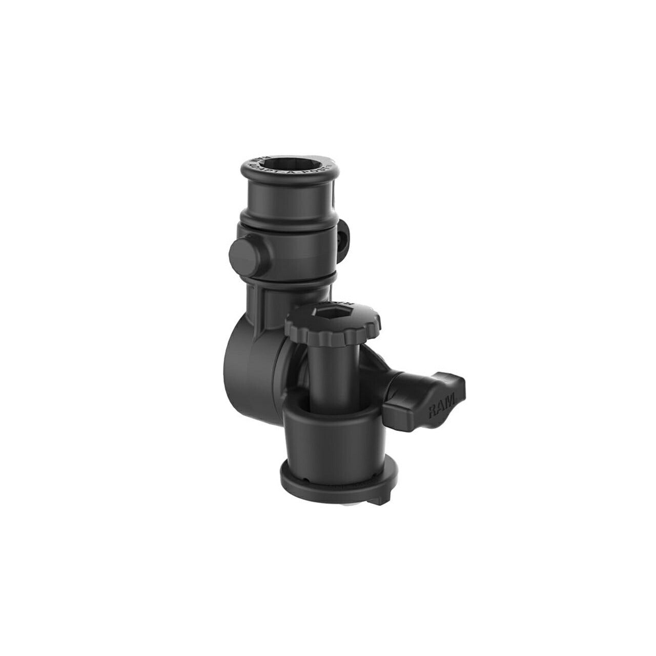 スプラインポスト(トラックレール用) 角度調整機構付 ブラック 1個入り