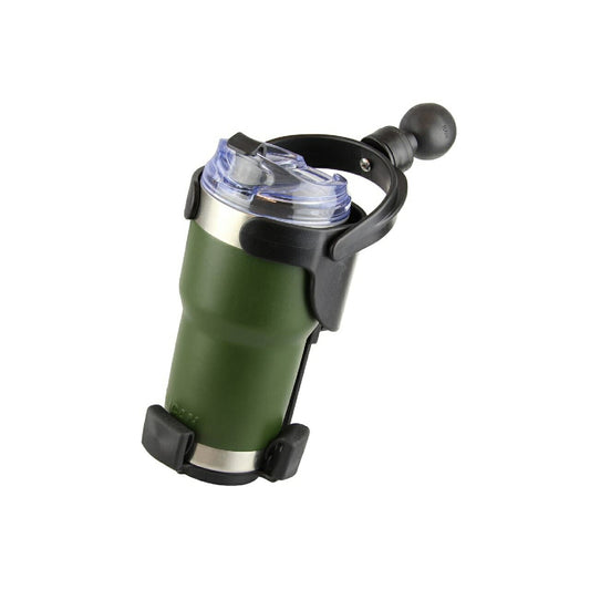 水平維持ドリンクホルダー(XL) 390-940ml用 ブラック 1.5インチボール 1個入り