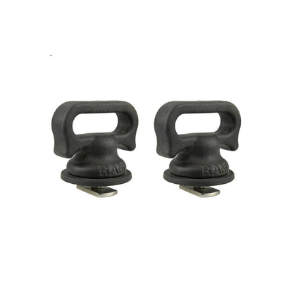 Tie-Down Hooks (for Truck Rails) Black 2-pack
