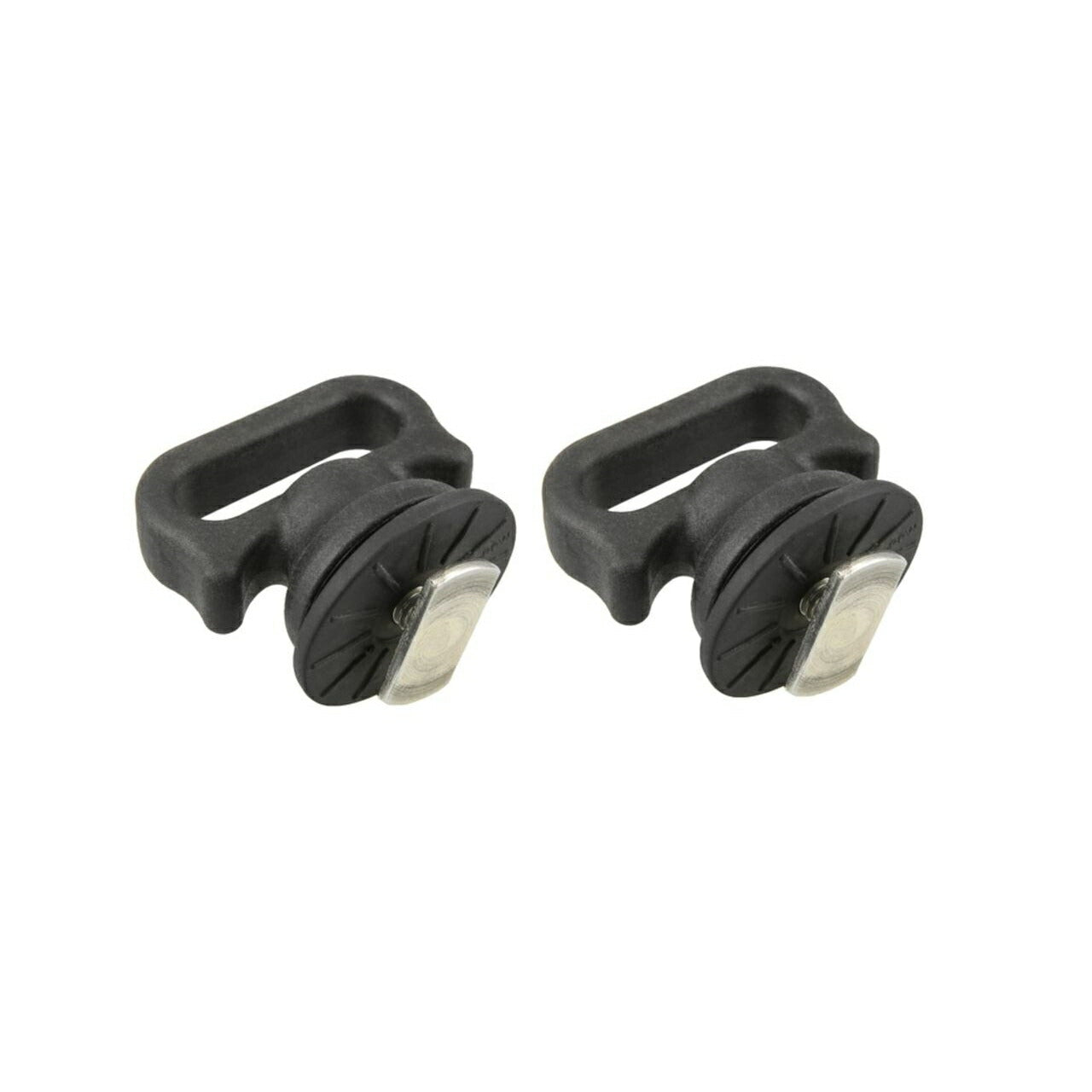 Tie-Down Hooks (for Truck Rails) Black 2-pack