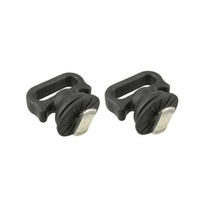 Tie-Down Hooks (for Truck Rails) Black 2-pack