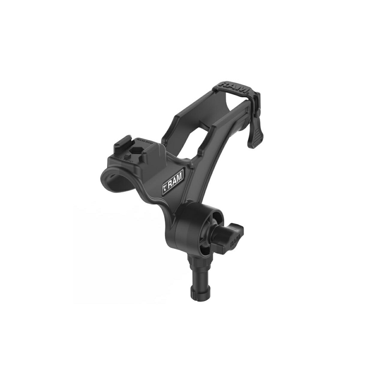 Rod Holder (Rod Jr.) & Spline Post Base Set, Post Length 5.1cm, Black, 1 Piece