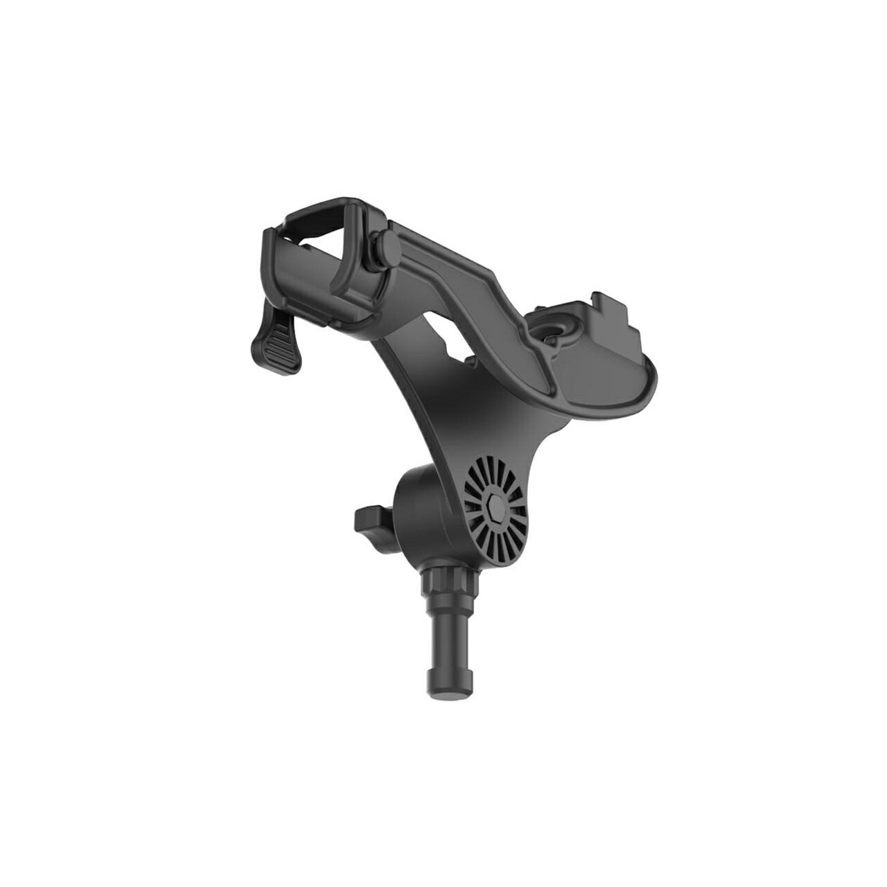 Rod Holder (Rod Jr.) & Spline Post Base Set, Post Length 5.1cm, Black, 1 Piece