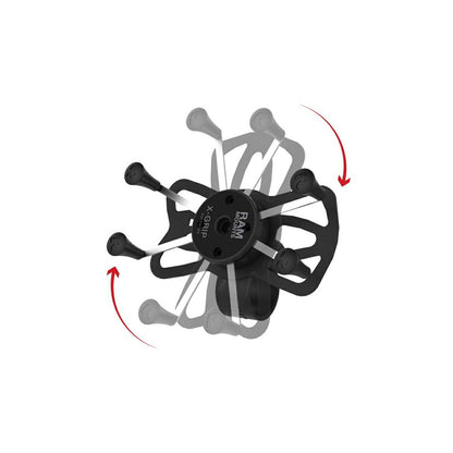 Xグリップ(M)＆タフストラップベースセット φ22.2-35.05mm対応 一体式 ブラック 1個入り
