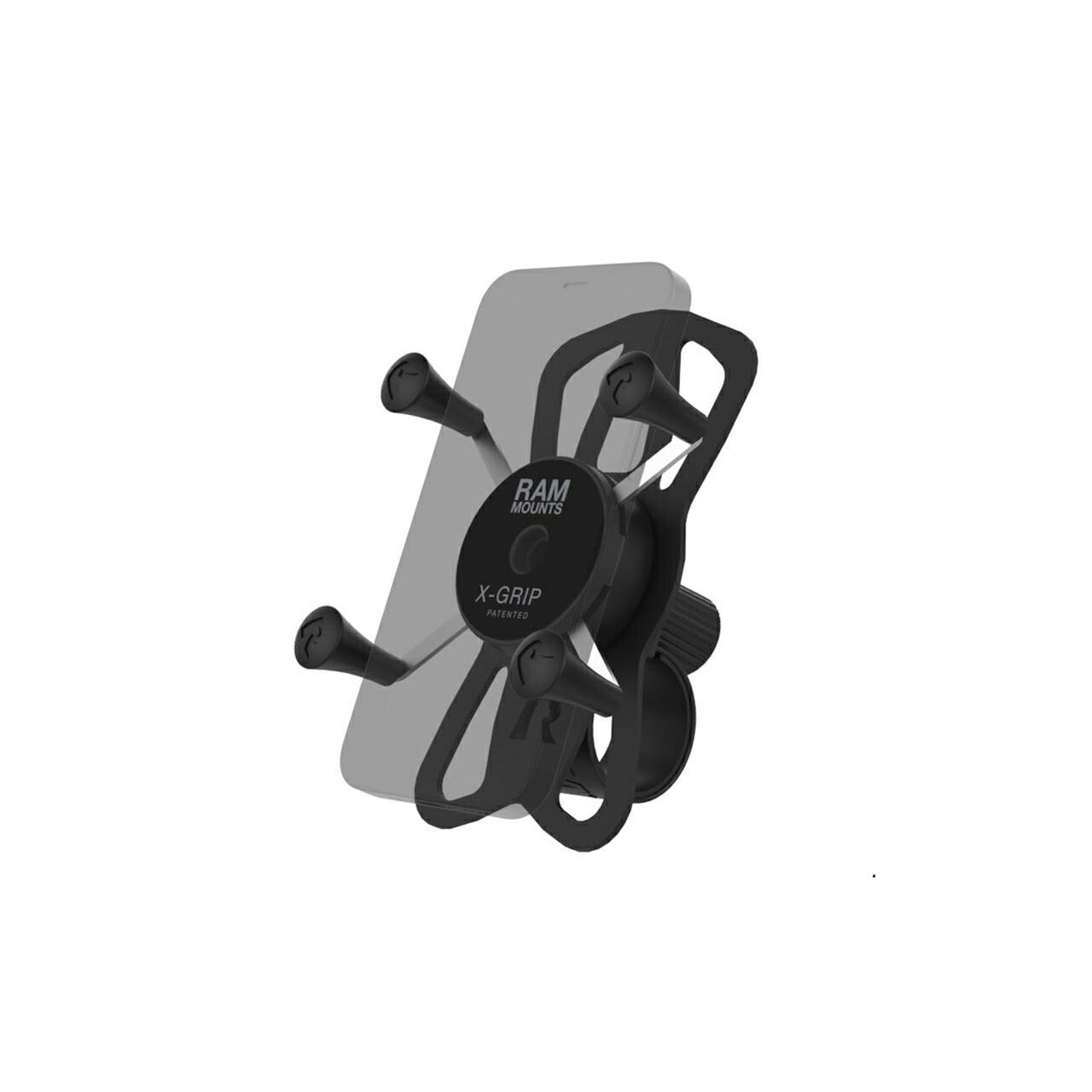 Xグリップ(S)＆タフストラップベースセット φ22.2-35.05mm対応 一体式 ブラック 1個入り