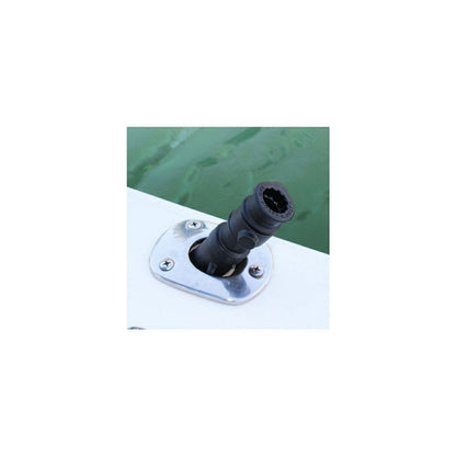 Spline post (tube wedge base) for 38.1-47.6mm inner diameter, black, 1 piece