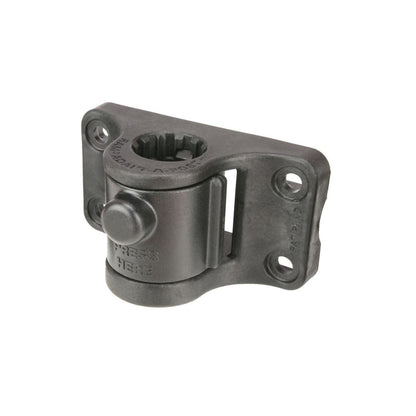 スプラインポスト(壁面用) リリースボタン付 4穴P1.3X3.19inch ブラック 1個入り