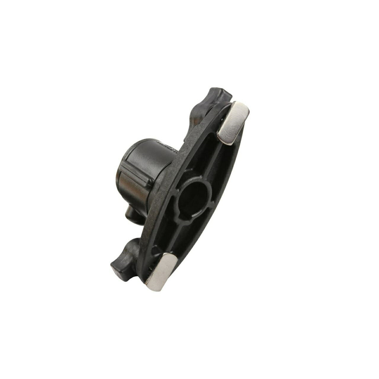 スプラインポスト(トラックレール用) リリースボタン付 ダブルTボルト ブラック 1個入り