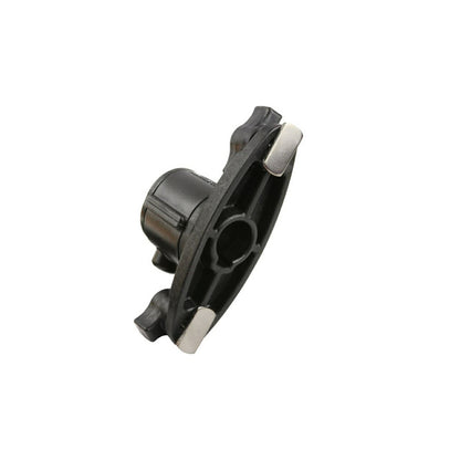 スプラインポスト(トラックレール用) リリースボタン付 ダブルTボルト ブラック 1個入り