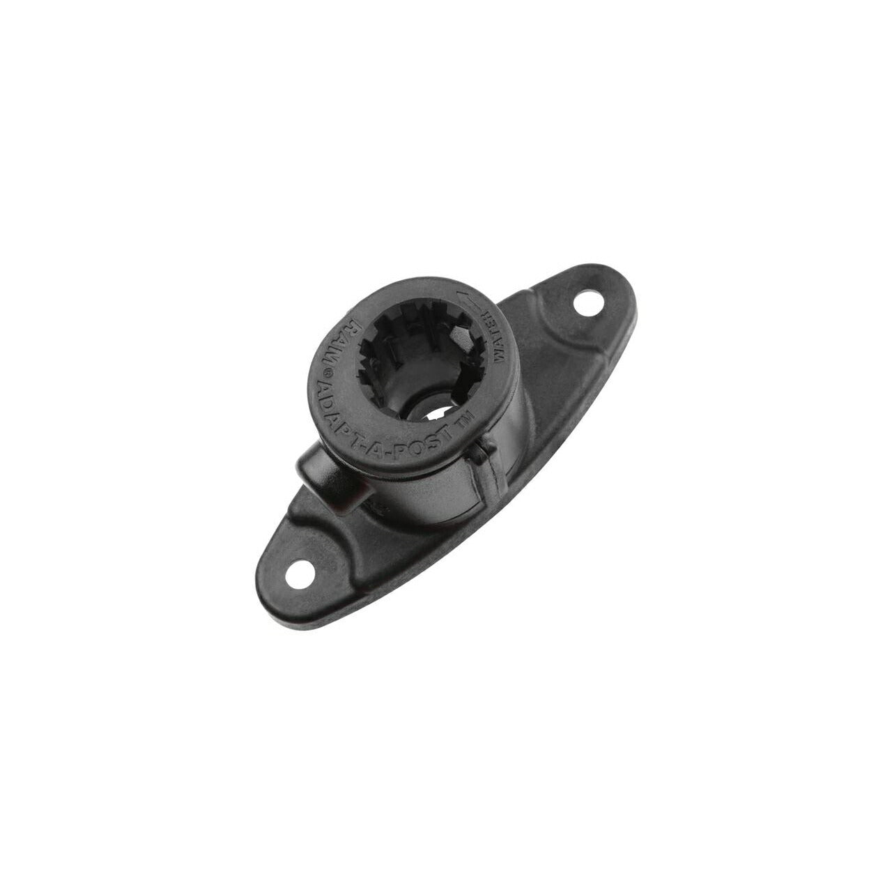 Spline Post (with 2-hole drill-down base) Black, 1 pc.