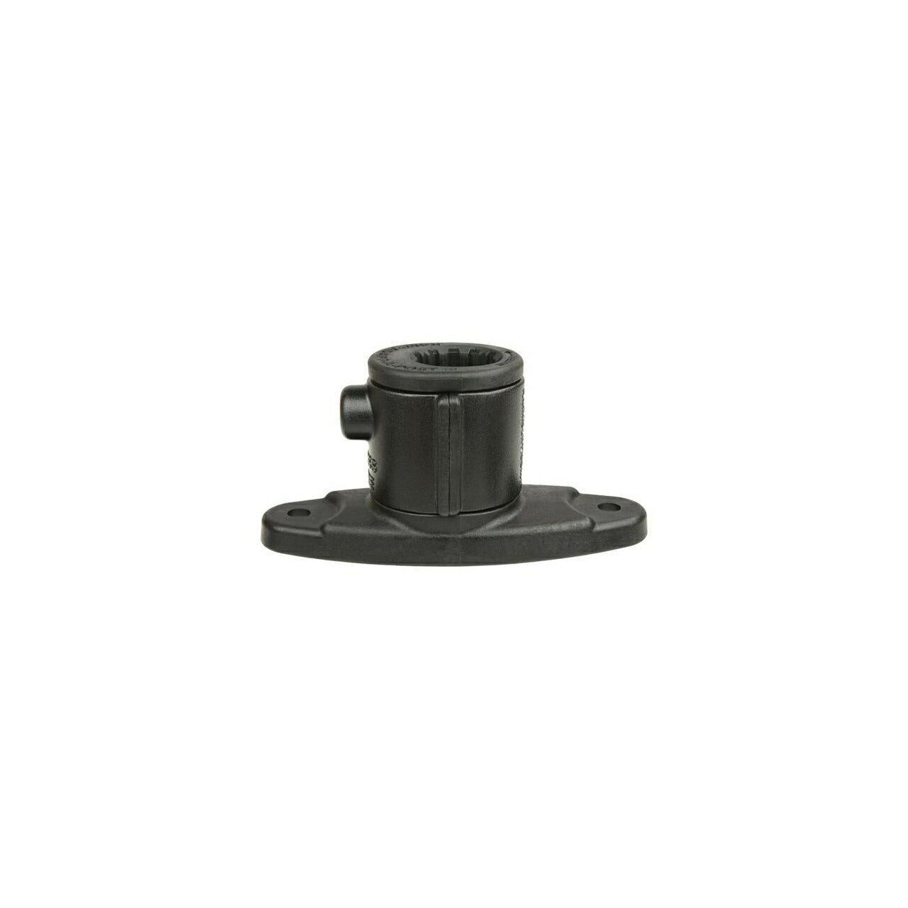 Spline Post (with 2-hole drill-down base) Black, 1 pc.