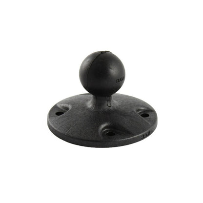 AMPS Hole Round Base (Plastic) Black 1-inch Ball 1 Piece