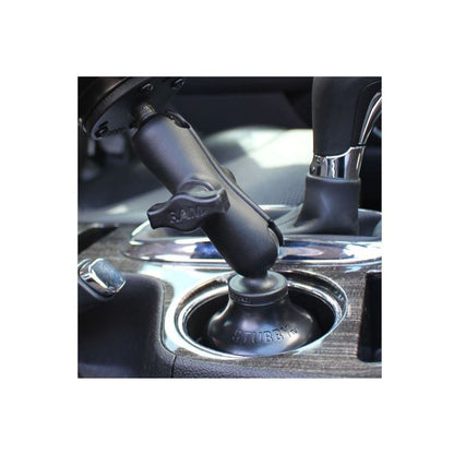 Cup Holder Base, Compatible with Inner Diameter φ65.3-88.9mm, Black, 1-inch Ball, 1 pc.
