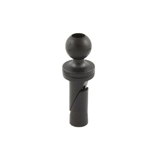 Tube Wedge Base for 19.05-22.2mm Inner Diameter Tubes, Black, 1-inch Ball, 1 piece