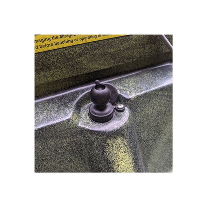 Tube Wedge Base, Compatible with inner diameters φ22.2-25.4mm, Black, 1-inch Ball, 1 piece