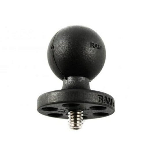 Camera Adapter (Small Base) Black, 1-inch Ball, 1 pc.