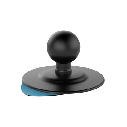 Adhesive Base, 63.5mm Diameter Adhesive Surface, Black, 1-inch Ball, 1 Count